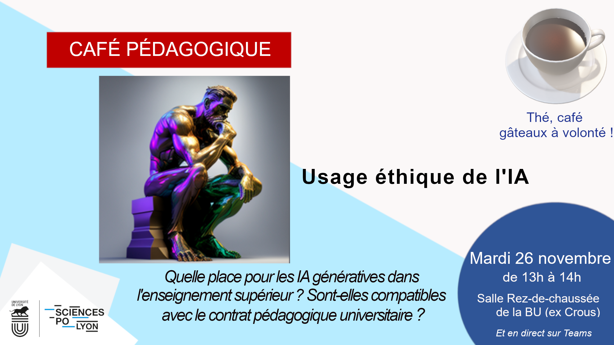 Café pédagogique 26 novembre - Usage éthique de l'IA